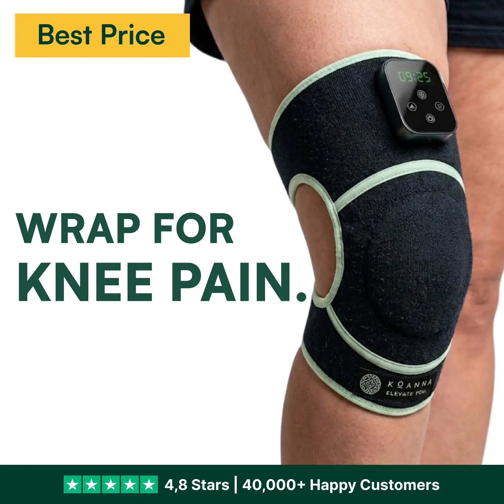Red light bandage for knee pain