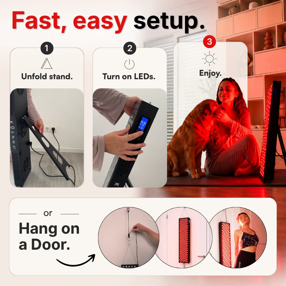 Koanna® Luma1000™ – Powerful, Mid-Size Red Light Therapy Panel
