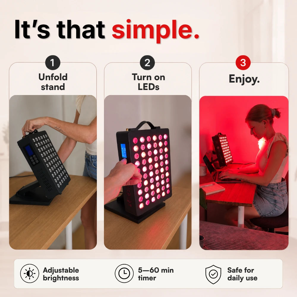 Koanna® Luma300™ – Powerful, Compact Red Light Therapy Panel