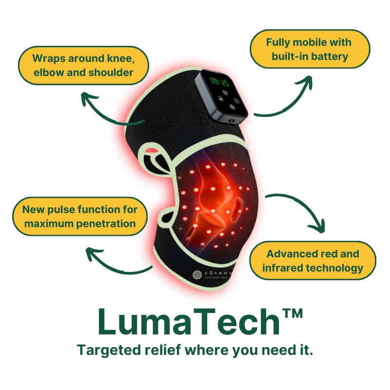 Red light bandage for knee pain