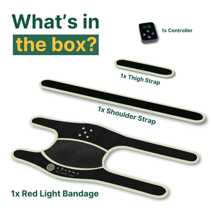Red light bandage for knee pain